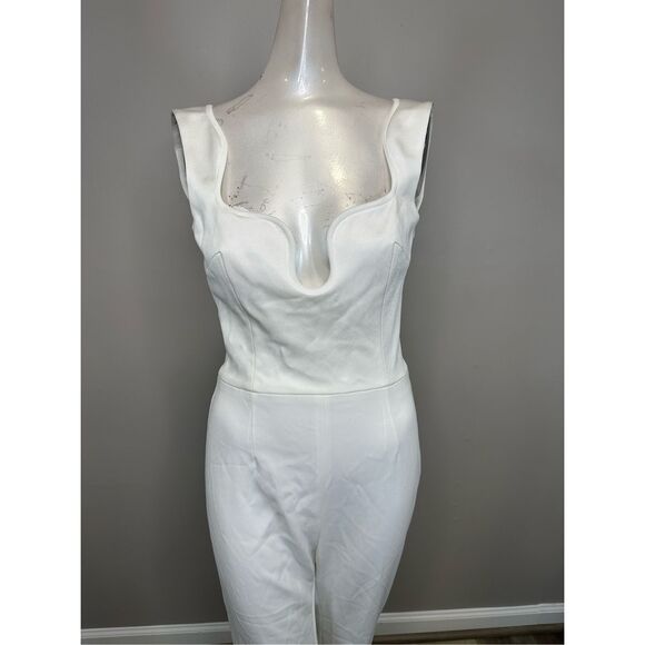 GALVAN Barcelona Sleeveless Flared Jumpsuit Size US10 $1895 - Picture 4 of 9